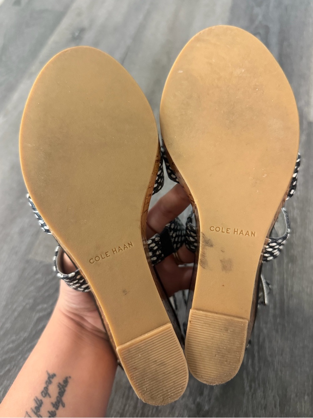 Cole Haan Women's Jillian Cork Wedge Sandals size 7 - Picture 7 of 8